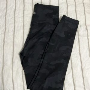 Lululemon Wunder Train High-Rise Tight 25" -  Camo Deep Coal Multi